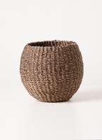 鉢カバー Abaca Basket(アバカバスケット) スモーク 4号
